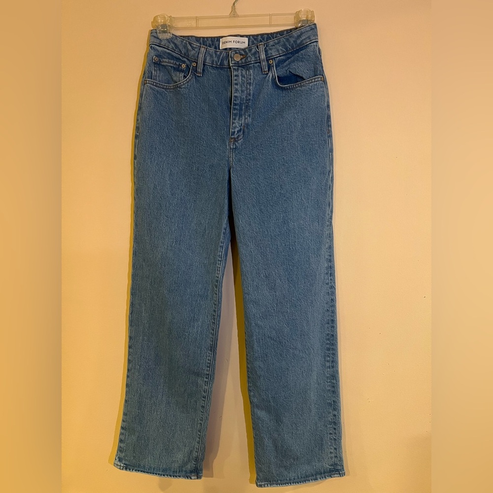 High-Waist Straight-Leg Women’s Jeans in Classic Blue